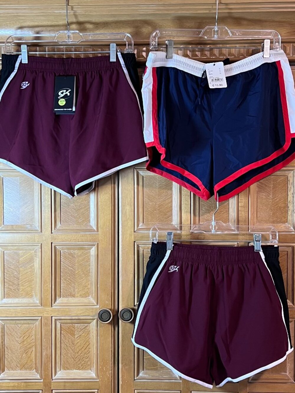 Bundle Women’s Athletic Shorts XLarge GK and Texans (3) Cheer Dance Running - Picture 1 of 5
